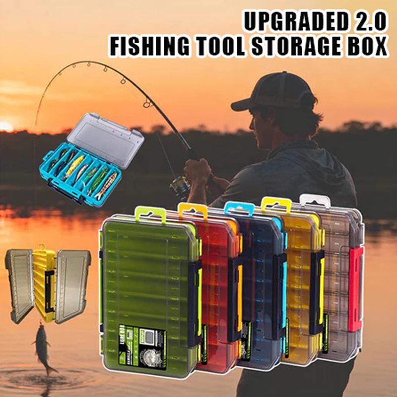Fishing Hook Box - Dubbelzijdige compacte visdoos - Gestroomlijnde visserij