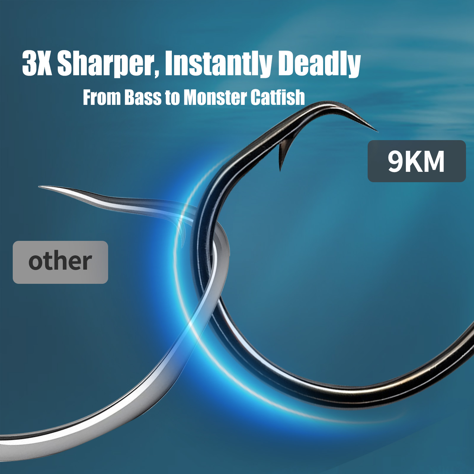9KM Vissen Cirkel Haak 25-50 s - Fishing Hook Offset recensie en prijs